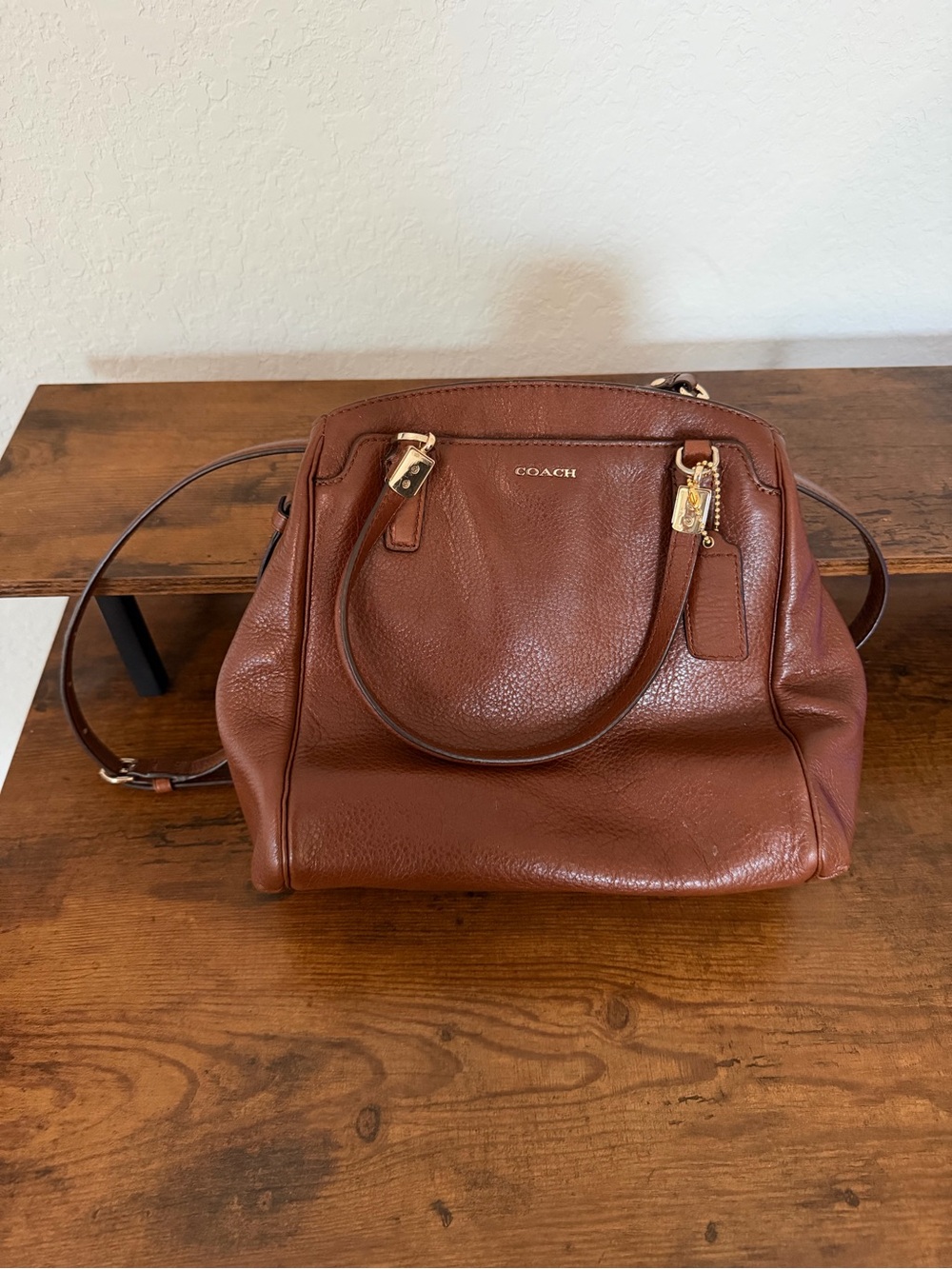 Coach Madison crossbody Leather Satchel